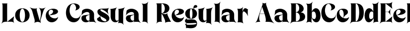 Love Casual Regular font
