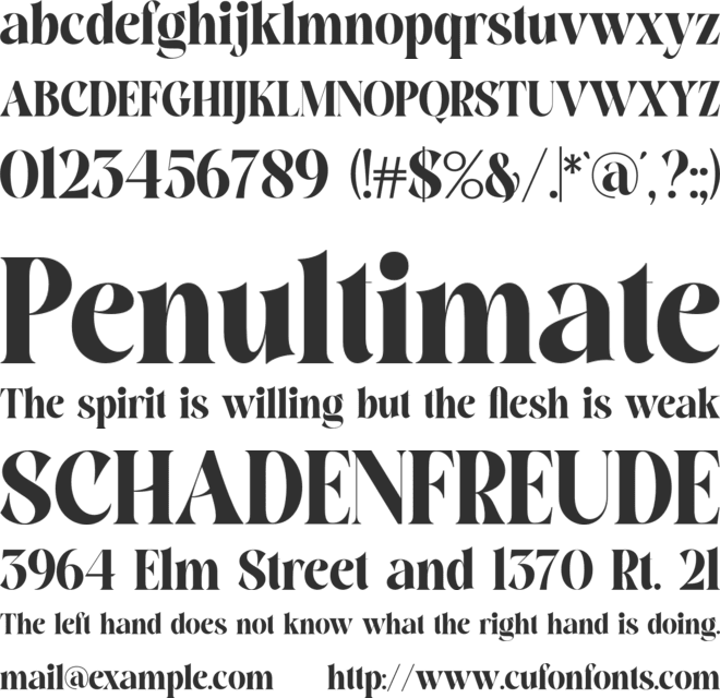 Monalisa Serif font preview
