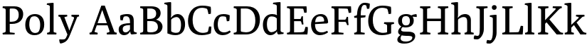 Poly font