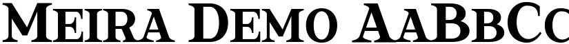 Meira Demo font