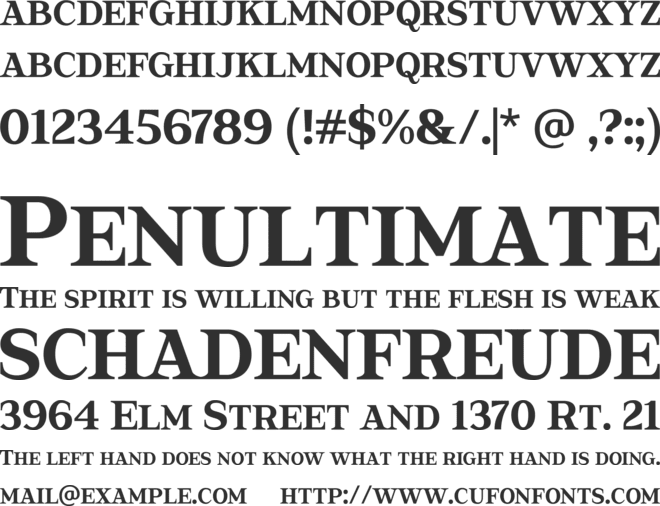 Meira font preview
