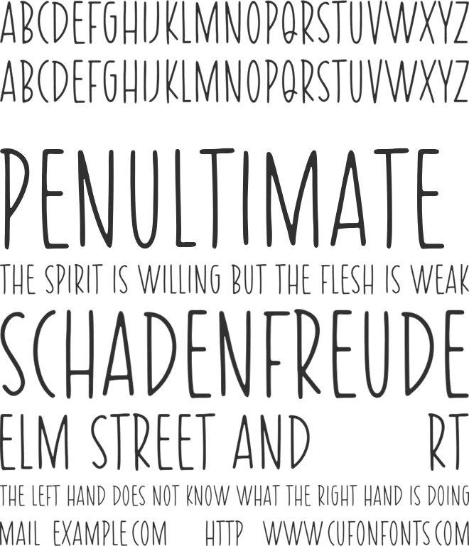 RUSVILLE font preview