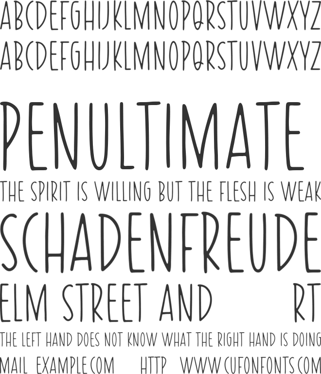 RUSVILLE font preview