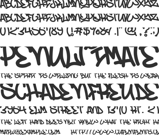 Street Rats font preview