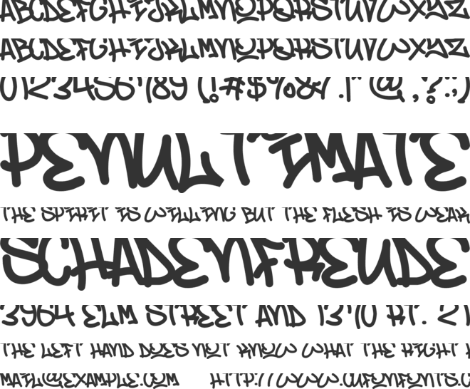 Street Rats font preview