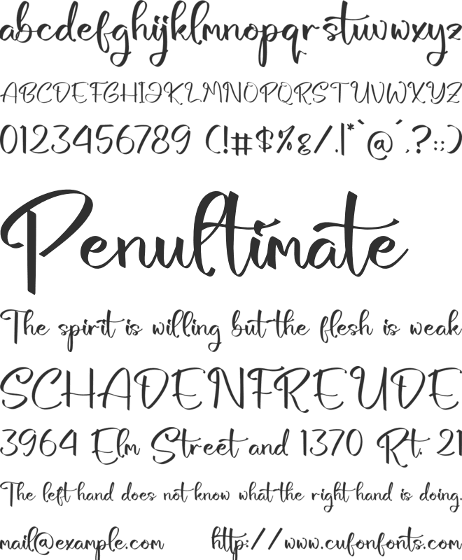 Bottanicy Sketch font preview