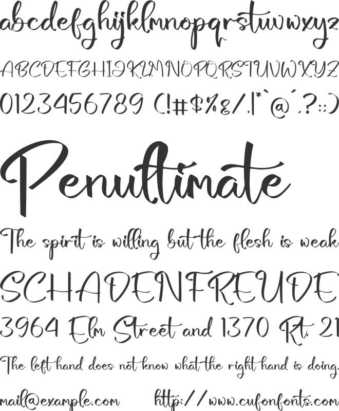 Bottanicy Sketch font preview