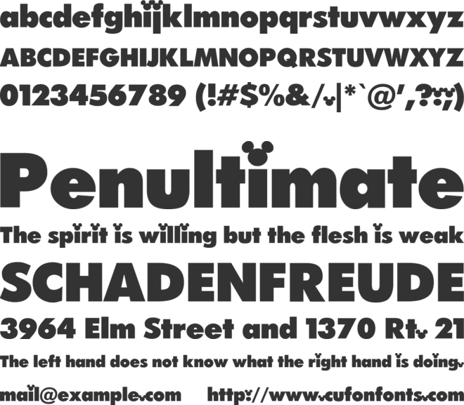 FuturaPress font preview