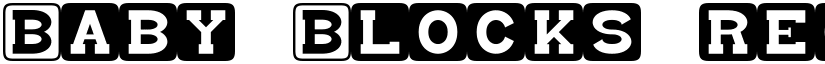 Baby Blocks regular font
