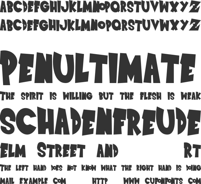 Saiyan Sans - Left Oblique font preview