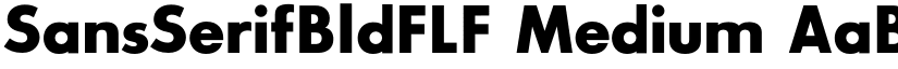 SansSerifBldFLF Medium font