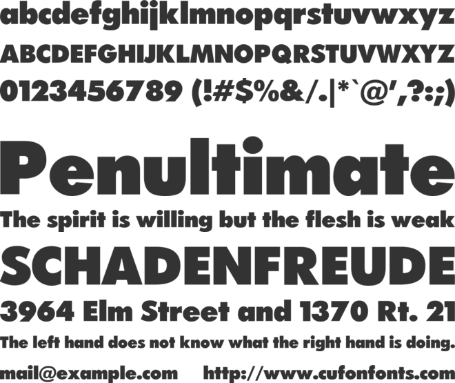 FuturaPress font preview