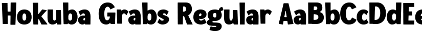 Hokuba Grabs Regular font