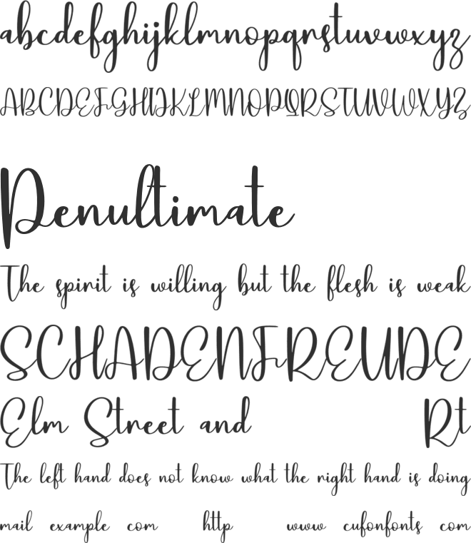 Easy Sunday font preview