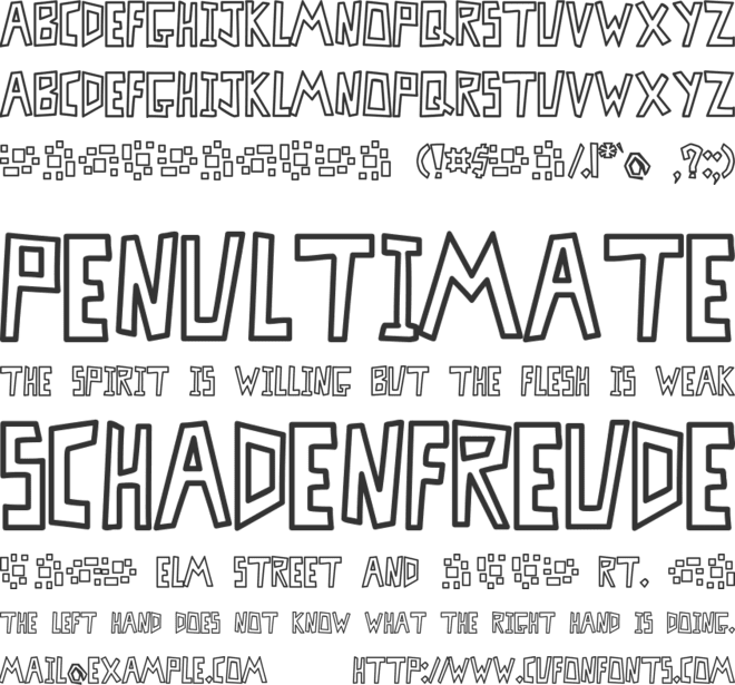 MisterBass font preview