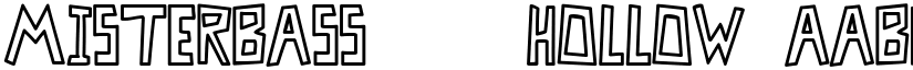 MisterBass    hollow font