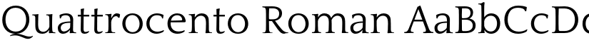 Quattrocento Roman font