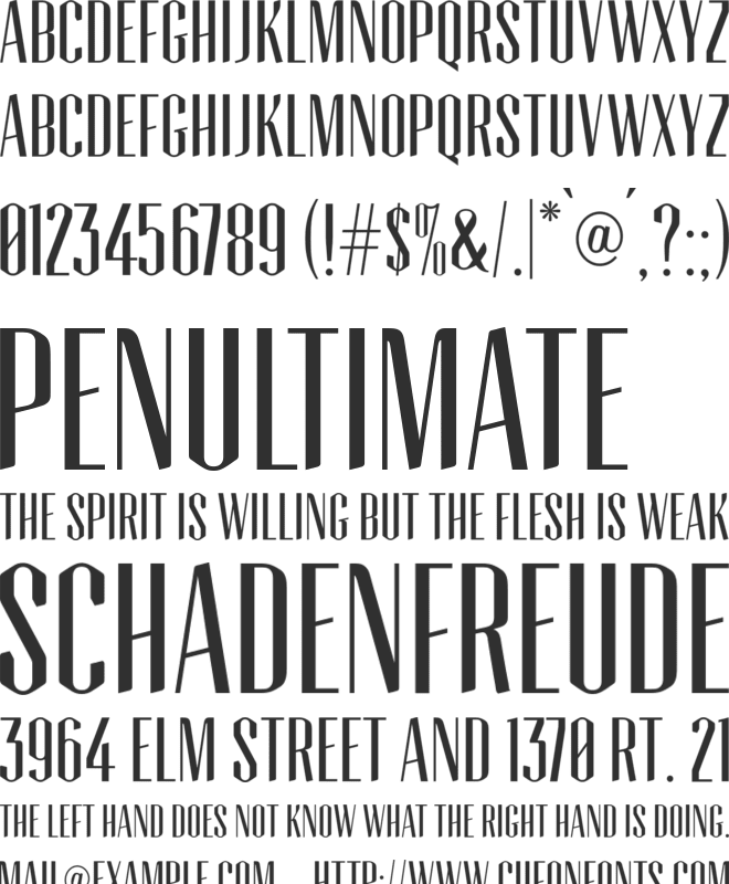 Tommaso font preview