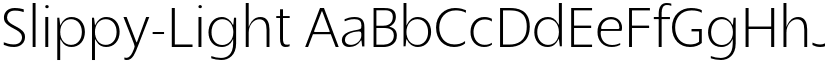 Slippy-Light font