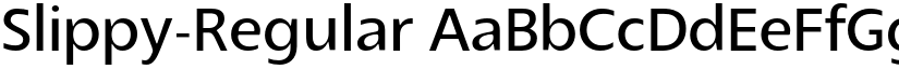 Slippy-Regular font