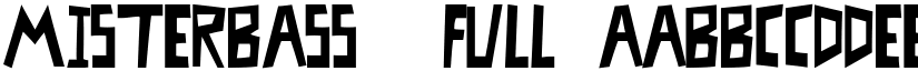 MisterBass  Full font