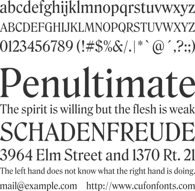 Roslindale font preview