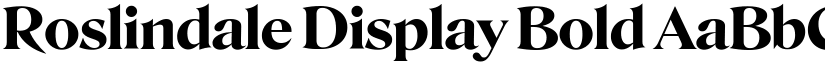 Roslindale Display Bold font