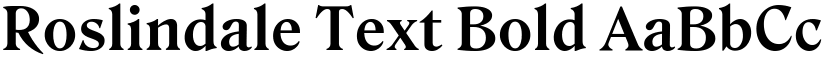 Roslindale Text Bold font