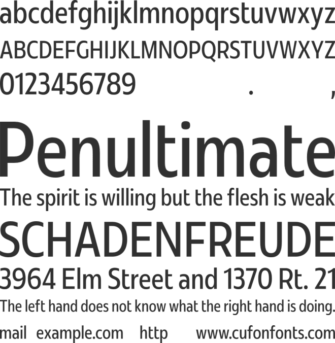 Redonda Compressed Test font preview