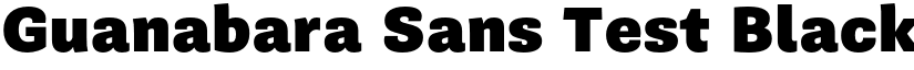 Guanabara Sans Test Black font