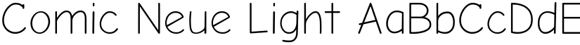 Comic Neue Light font