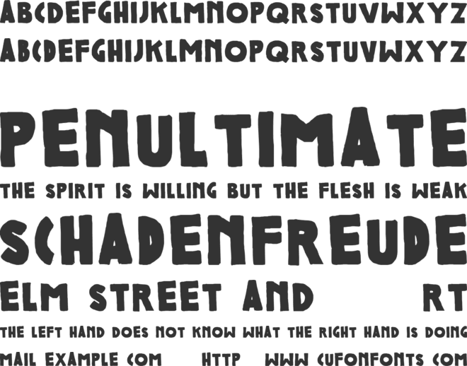 Colcothar font preview