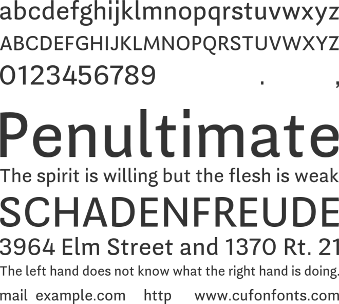 Guanabara Sans Test font preview