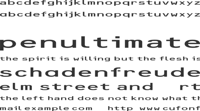 ITV Hearts font preview