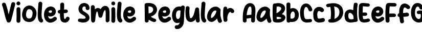 Violet Smile Regular font