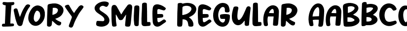 Ivory Smile Regular font