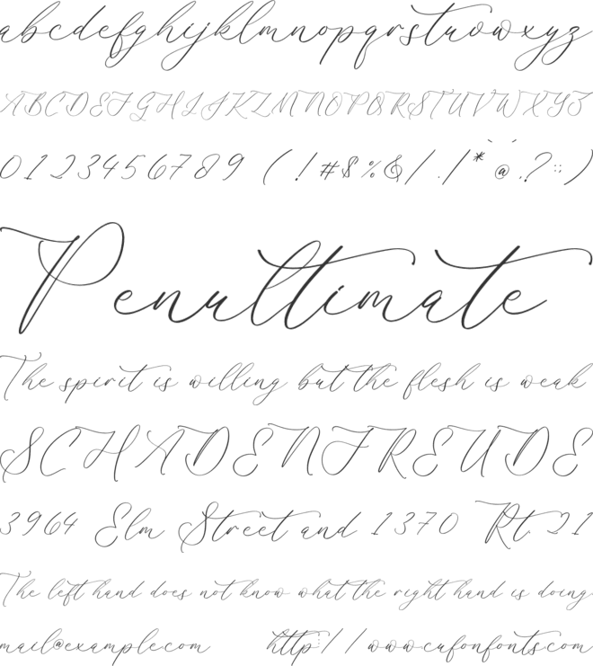 Harlyetta Mordila font preview