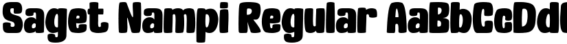 Saget Nampi Regular font