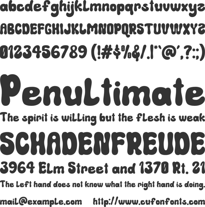 Kidsband font preview