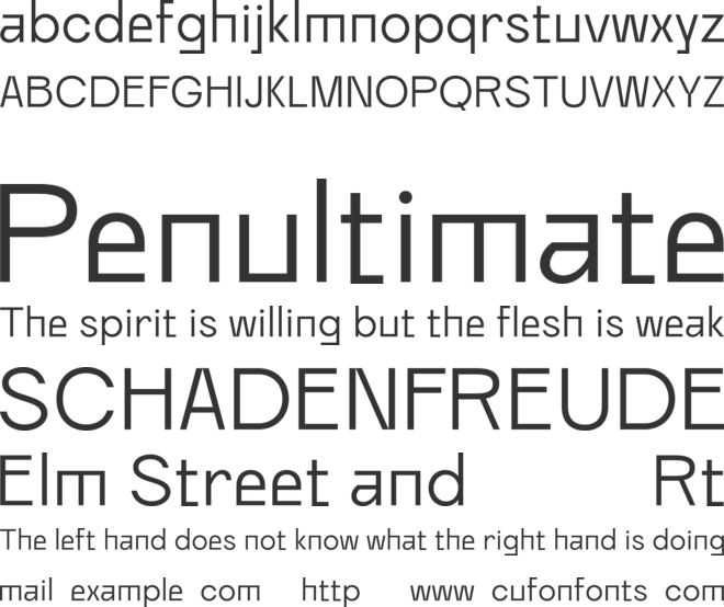 Ranberg Free font preview