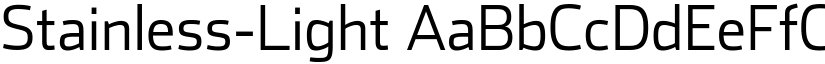 Stainless-Light font