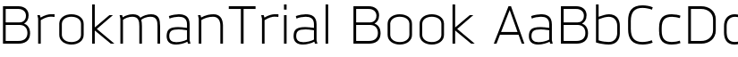 BrokmanTrial Book font