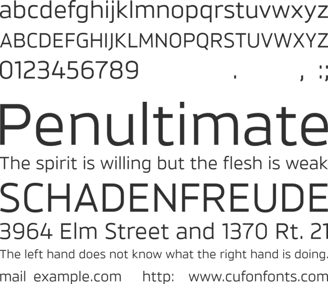 BrokmanTrial font preview