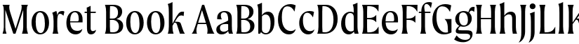 Moret Book font