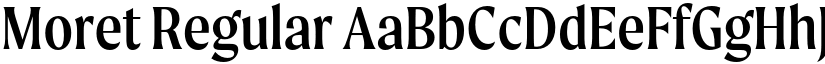 Moret Regular font