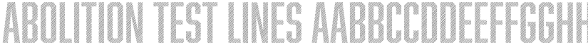 Abolition Test Lines font