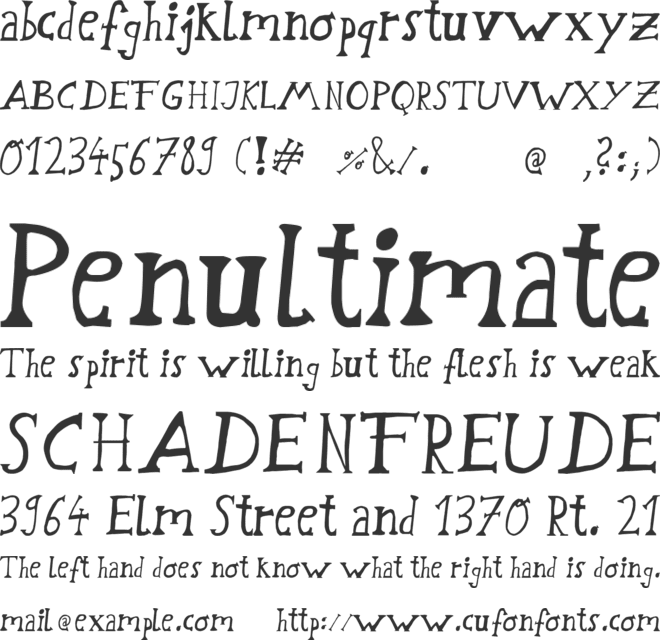 Schwabstrasse font preview