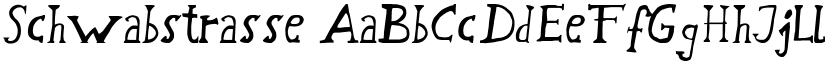 Schwabstrasse font