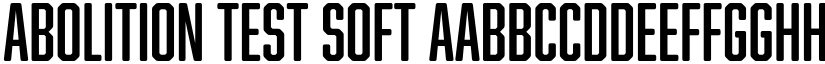Abolition Test Soft font