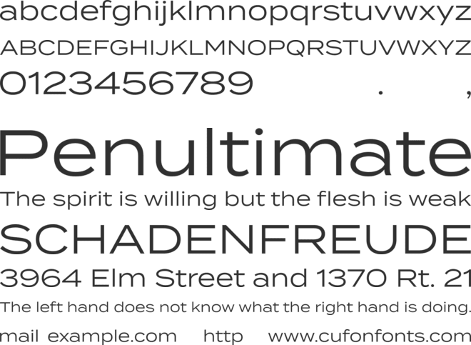 Termina Test font preview